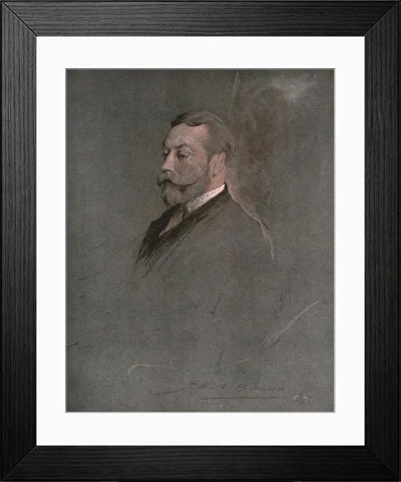 Framed Print : His Majesty King George V, 1910. Creator: John Henry Frederick Bacon Framed Print : His Majesty King George V, 1910. Creator: John Henry Frederick Bacon