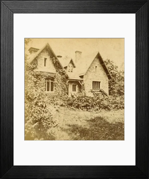 Framed Print : Dairy Cottage, Prospect Park, Brooklyn, N. Y. c1880s. Creator: Unknown Framed Print : Dairy Cottage, Prospect Park, Brooklyn, N. Y. c1880s. Creator: Unknown