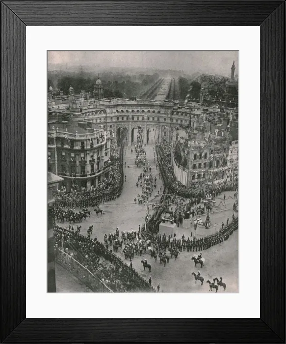Framed Print : Coronation of King George V and Queen Mary, London, 1911. Creator: Unknown Framed Print : Coronation of King George V and Queen Mary, London, 1911. Creator: Unknown