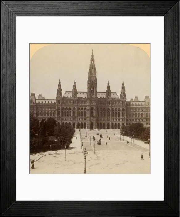 Framed Print : The great Rathhaus, Vienna, Austria (Tower 320 ft Framed Print : The great Rathhaus, Vienna, Austria (Tower 320 ft