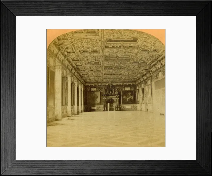Framed Print : Sir Knights Hall, Slot Frederiksborg, finest in the world, Denmark, 1897. Creator: BW Kilburn Framed Print : Sir Knights Hall, Slot Frederiksborg, finest in the world, Denmark, 1897. Creator: BW Kilburn
