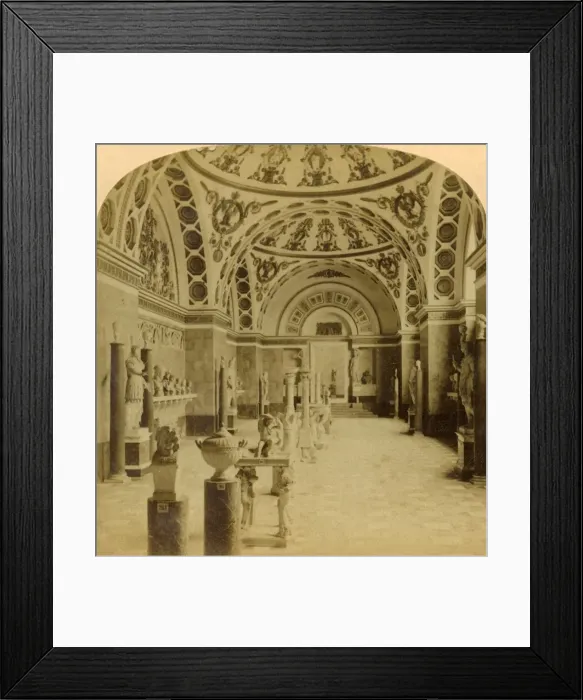 Framed Print : Hall of the Romans, Glyptothek, Munich, Germany, 1898. Creator: Underwood & Underwood Framed Print : Hall of the Romans, Glyptothek, Munich, Germany, 1898. Creator: Underwood & Underwood