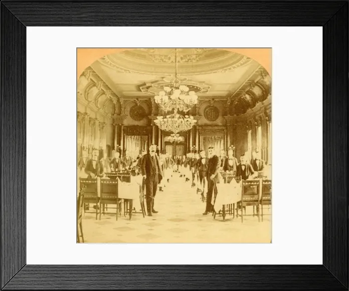Framed Print : The Great Dining Hall, Windsor Hotel, said to be the finest in the World, Montreal, Canada, 1894 Framed Print : The Great Dining Hall, Windsor Hotel, said to be the finest in the World, Montreal, Canada, 1894