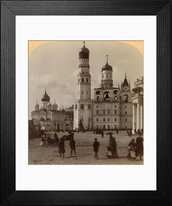 Framed Print : Tower of Ivan the Great and Cathedral of the Archangel Michael, Kremlin, Moscow, Russia, 1898 Framed Print : Tower of Ivan the Great and Cathedral of the Archangel Michael, Kremlin, Moscow, Russia, 1898