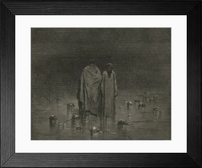 Framed Print : Take good heed, thy soles do tread not on the heads of thy poor brethren, c1890