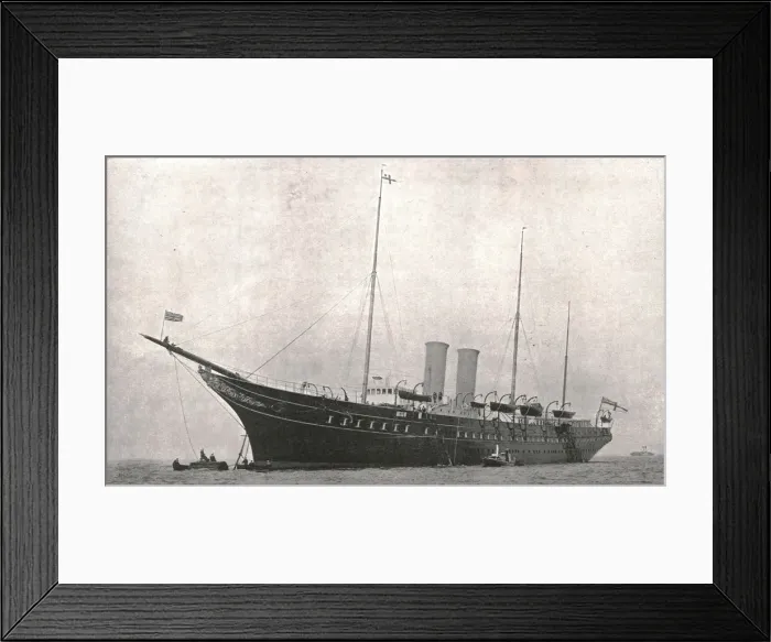 Framed Print : The Royal Yacht leaving Cowes, Isle of Wight, 6 August 1902. Creator: Unknown Framed Print : The Royal Yacht leaving Cowes, Isle of Wight, 6 August 1902. Creator: Unknown