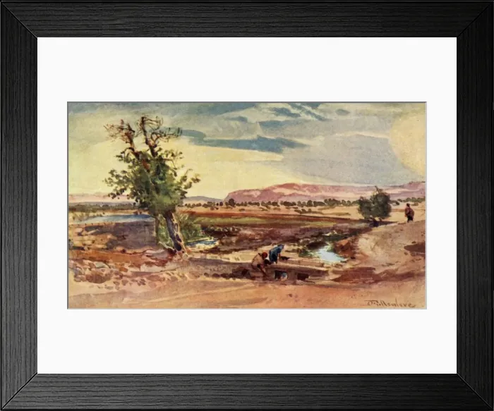 Framed Print : The Stream Flowing from the Spring of Elisha, 1902. Creator: John Fulleylove Framed Print : The Stream Flowing from the Spring of Elisha, 1902. Creator: John Fulleylove