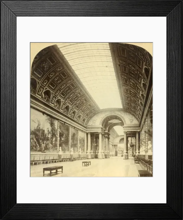 Framed Print : Gallery of Battles, Versailles, c1900. Creator: Underwood & Underwood Framed Print : Gallery of Battles, Versailles, c1900. Creator: Underwood & Underwood