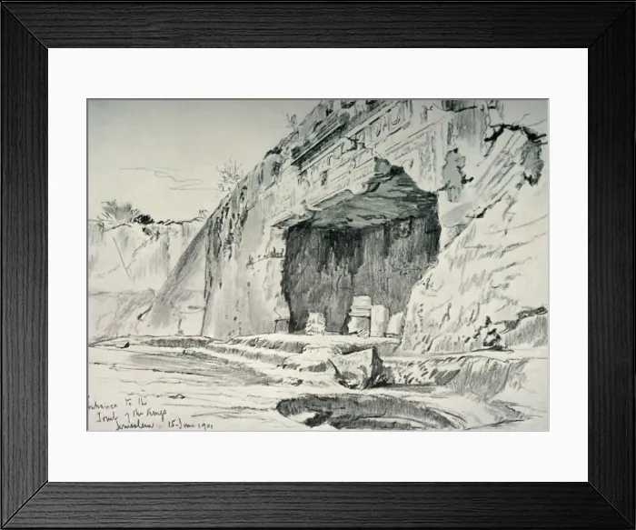 Framed Print : The So-Called Tombs of the Kings, 1902. Creator: John Fulleylove Framed Print : The So-Called Tombs of the Kings, 1902. Creator: John Fulleylove