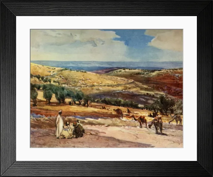 Framed Print : On the Road from Jerusalem to Bethany, 1902. Creator: John Fulleylove Framed Print : On the Road from Jerusalem to Bethany, 1902. Creator: John Fulleylove