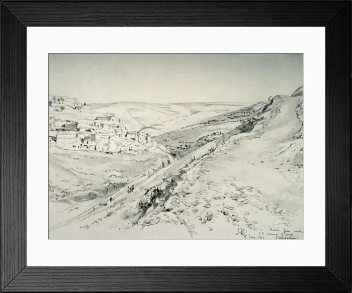 Framed Print : Siloam from Under the South-East Corner of the Wall of the Temple Area, 1902. Creator Framed Print : Siloam from Under the South-East Corner of the Wall of the Temple Area, 1902. Creator