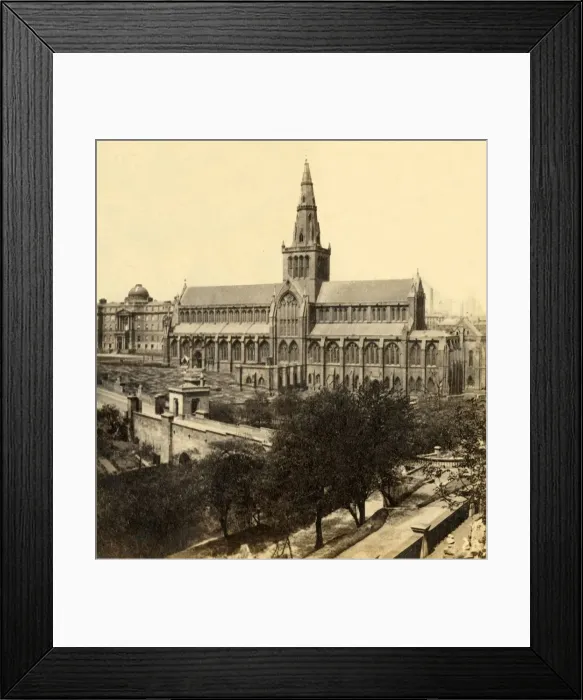 Framed Print : Glasgow Cathedral - From South-East, mid-late 19th century, (c1912) Framed Print : Glasgow Cathedral - From South-East, mid-late 19th century, (c1912)
