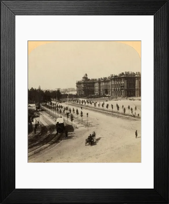 Framed Print : The Imperial Winter Palace from Nevsky Prospect, St. Petersburg, Russia, 1897. Creator Framed Print : The Imperial Winter Palace from Nevsky Prospect, St. Petersburg, Russia, 1897. Creator