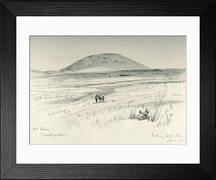 Framed Print : Mount Tabor, 1902. Creator: John Fulleylove Framed Print : Mount Tabor, 1902. Creator: John Fulleylove
