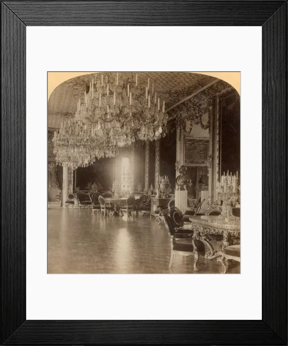 Framed Print : In the gorgeous residence of King Oscar II. Royal Palace Stockholm, Sweden, 1902