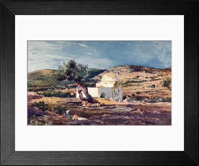 Framed Print : The Tomb of Rachel on the Road from Jerusalem to Hebron, 1902. Creator: John Fulleylove Framed Print : The Tomb of Rachel on the Road from Jerusalem to Hebron, 1902. Creator: John Fulleylove