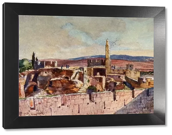 Portion of the Citadel of Jerusalem, 1902. Creator: John Fulleylove