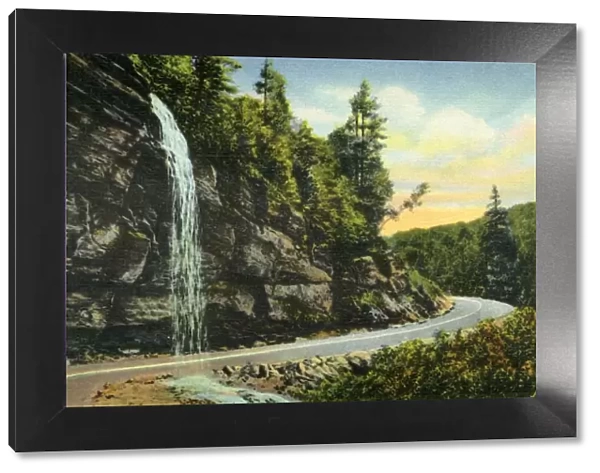 Bridal Veil Falls, Western North Carolina, 1942. Creator: Unknown