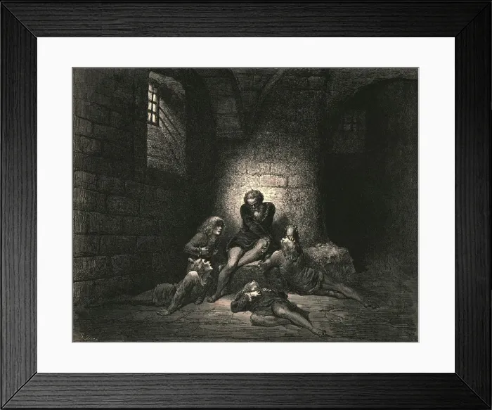 Framed Print : Then, not to make them sadder, I kept down my spirit in stillness, c1890 Framed Print : Then, not to make them sadder, I kept down my spirit in stillness, c1890