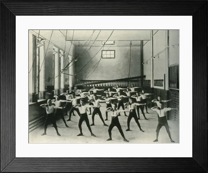 Framed Print : Physical Exercises at the Royal Institution for the Deaf and Dumb, Friar Gate, Derby, 1902 Framed Print : Physical Exercises at the Royal Institution for the Deaf and Dumb, Friar Gate, Derby, 1902