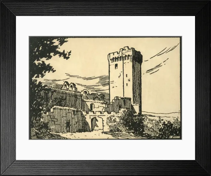 Framed Print : Abbaye De Montmajour -The Old Abbey of Montmajour, c1920s. Creator: E Laget Framed Print : Abbaye De Montmajour -The Old Abbey of Montmajour, c1920s. Creator: E Laget
