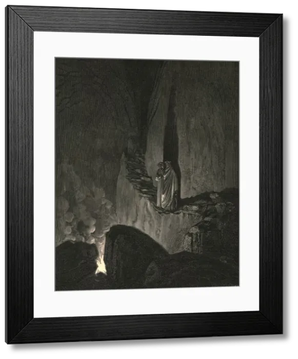 Framed Print : The guide, who mark d how I did gaze attentive, thus began, c1890. Creator: Gustave Doré Framed Print : The guide, who mark d how I did gaze attentive, thus began, c1890. Creator: Gustave Doré