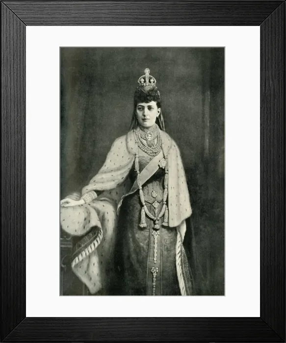 Framed Print : Her Majesty Queen Alexandria, 1902. Creator: Unknown Framed Print : Her Majesty Queen Alexandria, 1902. Creator: Unknown