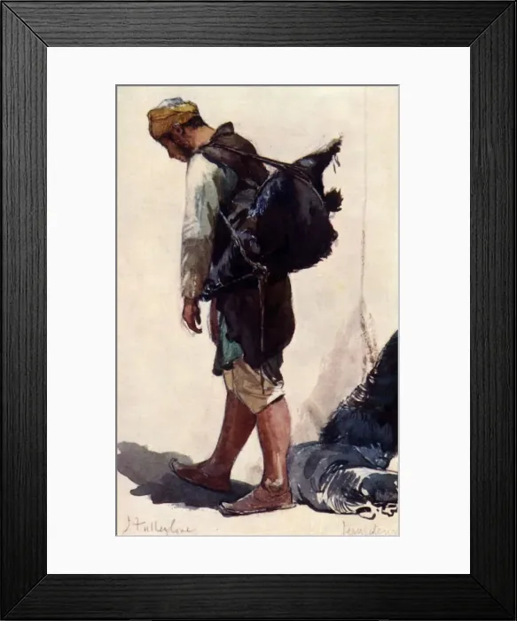 Framed Print : Water-Carrier (Standing Figure), 1902. Creator: John Fulleylove Framed Print : Water-Carrier (Standing Figure), 1902. Creator: John Fulleylove