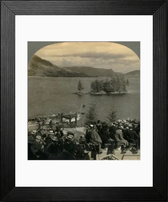 Framed Print : Traveling through the Enchanting Country of the Trossachs, Scotland, 1902. Creator Framed Print : Traveling through the Enchanting Country of the Trossachs, Scotland, 1902. Creator