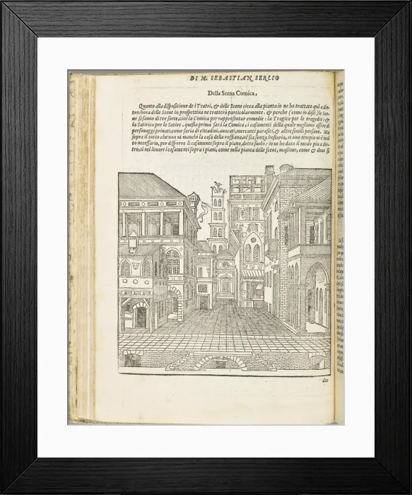 Framed Print : Il secondo libro di prospettiva, 1566. Creator: Serlio, Sebastiano (1475-c. 1554) Framed Print : Il secondo libro di prospettiva, 1566. Creator: Serlio, Sebastiano (1475-c. 1554)