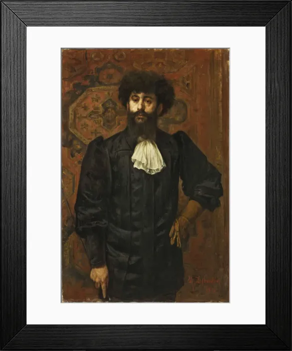 Framed Print : Le Sar Josephin Peladan (1858-1918), 1891. Creator: Desboutin, Marcellin Gilbert (1823-1902) Framed Print : Le Sar Josephin Peladan (1858-1918), 1891. Creator: Desboutin, Marcellin Gilbert (1823-1902)