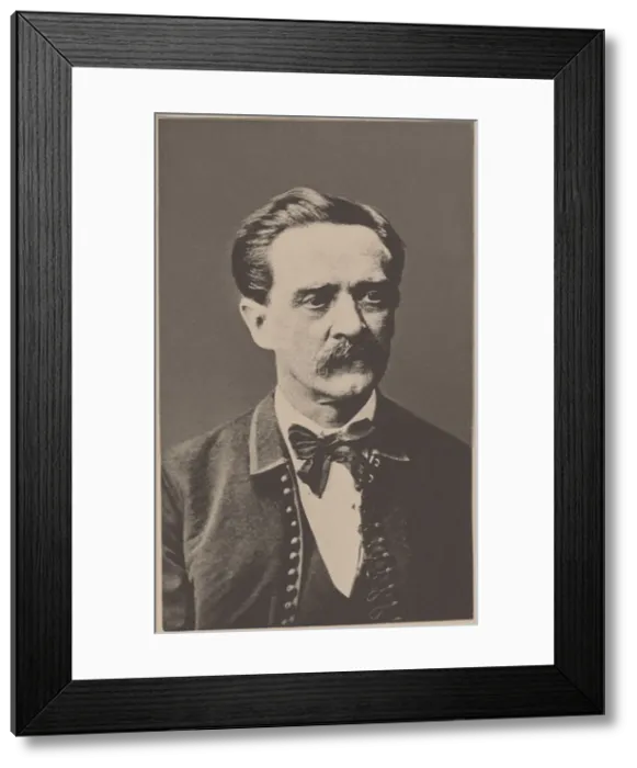 Framed Print : Portrait of Karel Sabina (1813-1877). Creator: Anonymous Framed Print : Portrait of Karel Sabina (1813-1877). Creator: Anonymous