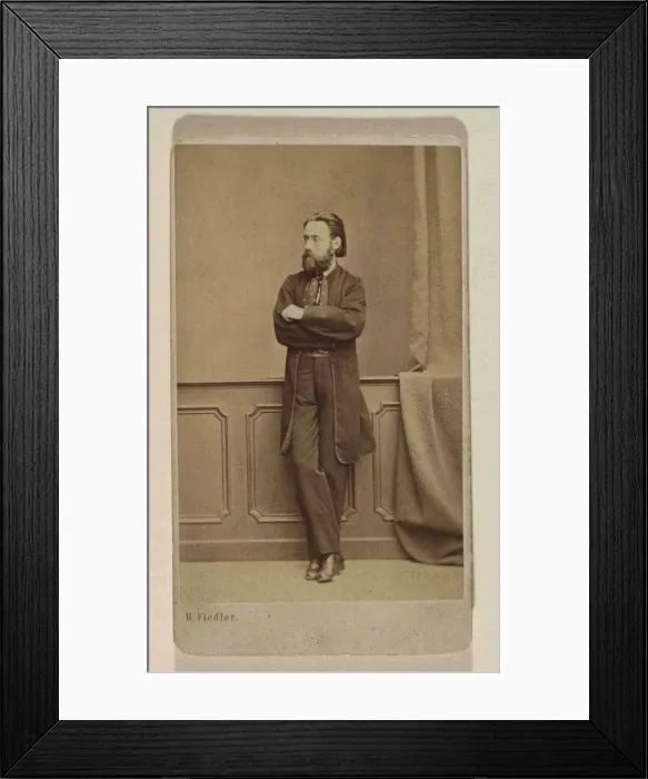 Framed Print : Portrait of the composer Bedrich Smetana, ca 1866. Creator: Photo studio H. Fiedler, Prague Framed Print : Portrait of the composer Bedrich Smetana, ca 1866. Creator: Photo studio H. Fiedler, Prague
