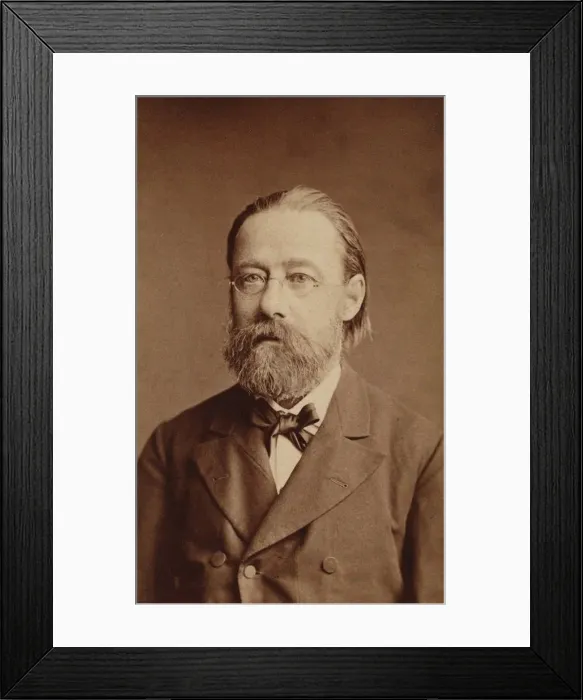 Framed Print : Portrait of the composer Bedrich Smetana, 1878. Creator: Photo studio J. Mulac, Prague Framed Print : Portrait of the composer Bedrich Smetana, 1878. Creator: Photo studio J. Mulac, Prague