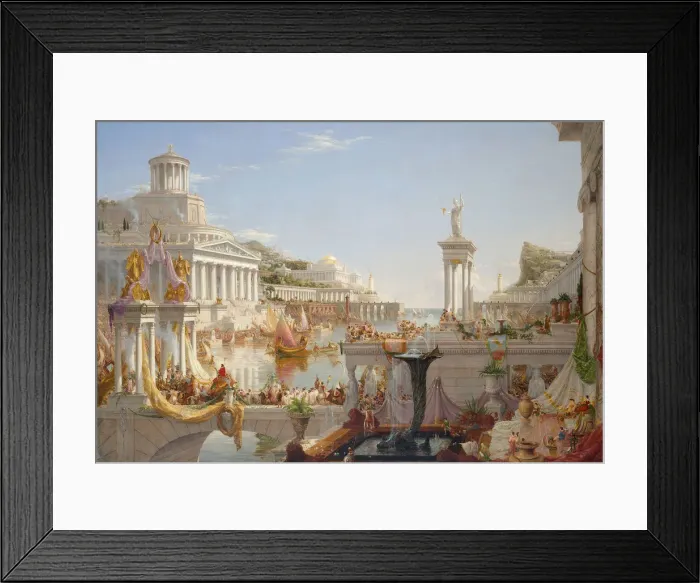 Framed Print : The Course of Empire. The Consummation of Empire, 1836. Creator: Cole, Thomas (1801-1848) Framed Print : The Course of Empire. The Consummation of Empire, 1836. Creator: Cole, Thomas (1801-1848)
