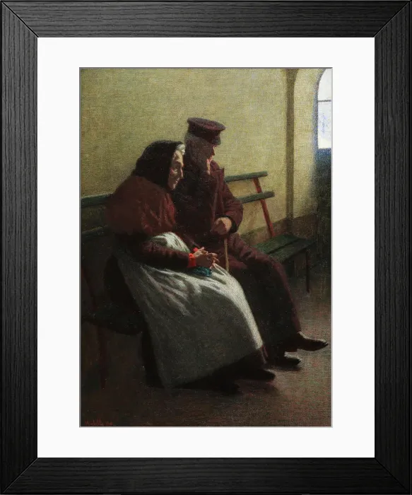 Framed Print : Tempi lontani, 1908. Creator: Morbelli, Angelo (1853-1919) Framed Print : Tempi lontani, 1908. Creator: Morbelli, Angelo (1853-1919)