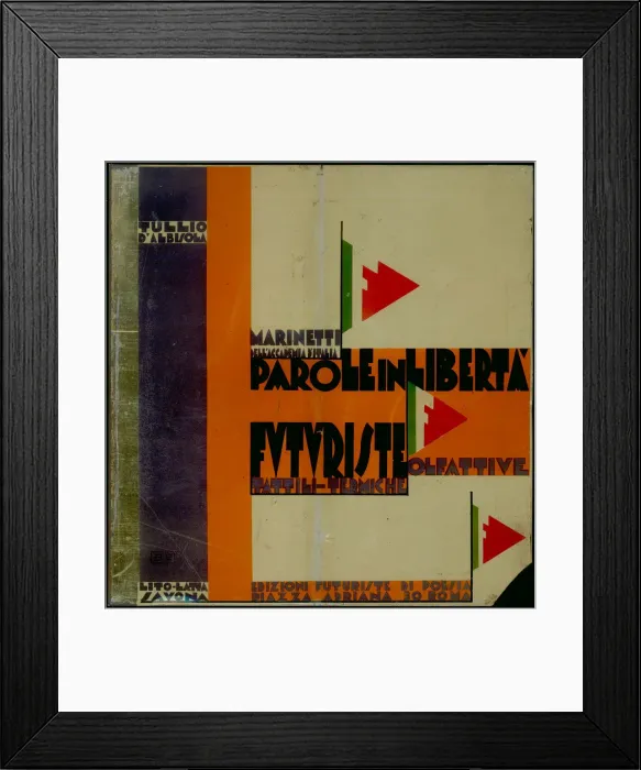 Framed Print : Parole in liberta, 1932. Creator: Marinetti, Filippo Tommaso (1876-1944) Framed Print : Parole in liberta, 1932. Creator: Marinetti, Filippo Tommaso (1876-1944)