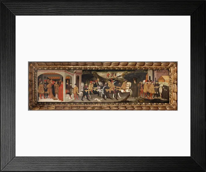 Framed Print : The Story of Griselda, c. 1440. Creator: Apollonio di Giovanni di Tommaso (ca. 1415-1465) Framed Print : The Story of Griselda, c. 1440. Creator: Apollonio di Giovanni di Tommaso (ca. 1415-1465)