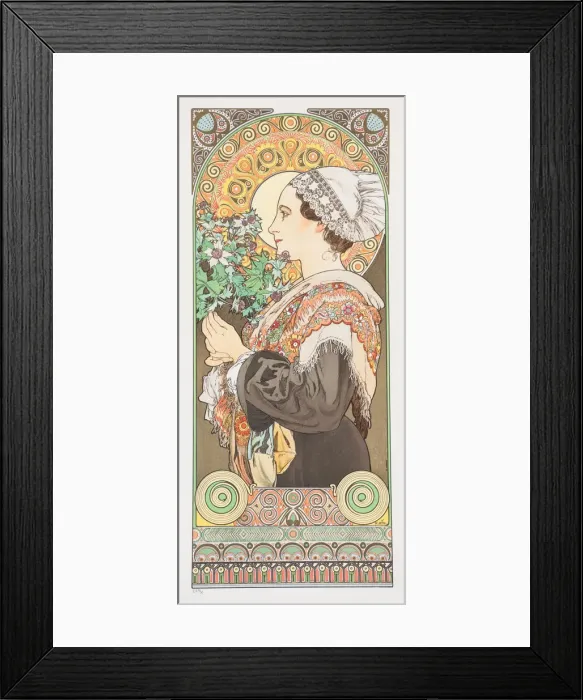Framed Print : Chardon de Greve. (Thistle from the Sands), 1902. Creator: Mucha, Alfons Marie (1860-1939) Framed Print : Chardon de Greve. (Thistle from the Sands), 1902. Creator: Mucha, Alfons Marie (1860-1939)