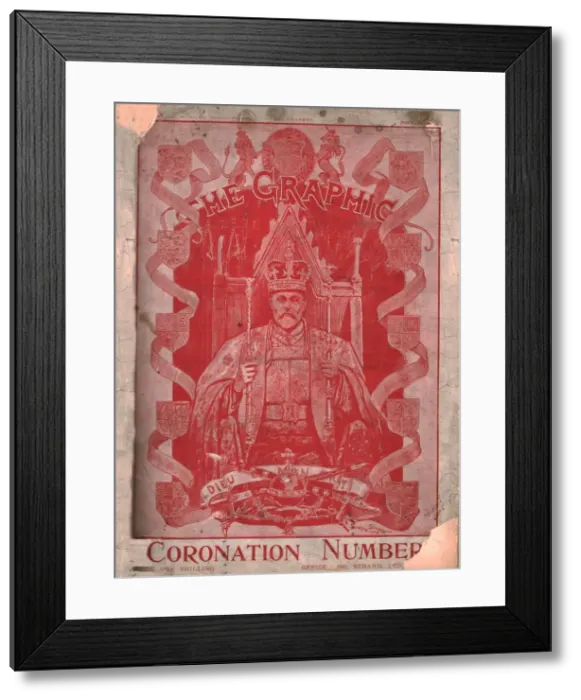 Framed Print : Coronation of King Edward VII, cover of The Graphic magazine, 13 August 1902