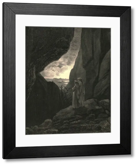 Framed Print : By that hidden way my guide and I did enter, to return to the fair world, c1890 Framed Print : By that hidden way my guide and I did enter, to return to the fair world, c1890