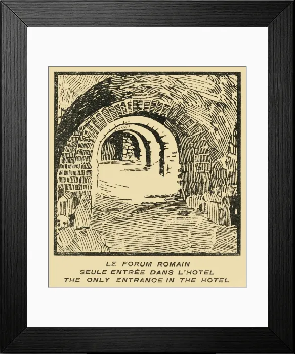 Framed Print : Le Forum Romain Seule Entree Dans L Hotel - Roman Forum Entrance from the Hotel, c1920s Framed Print : Le Forum Romain Seule Entree Dans L Hotel - Roman Forum Entrance from the Hotel, c1920s