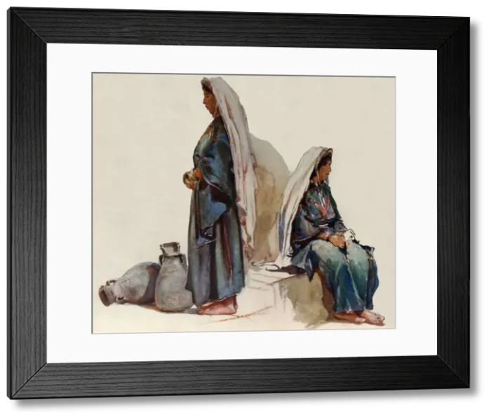 Framed Print : Studies of Syrian Peasant Women, 1902. Creator: John Fulleylove Framed Print : Studies of Syrian Peasant Women, 1902. Creator: John Fulleylove