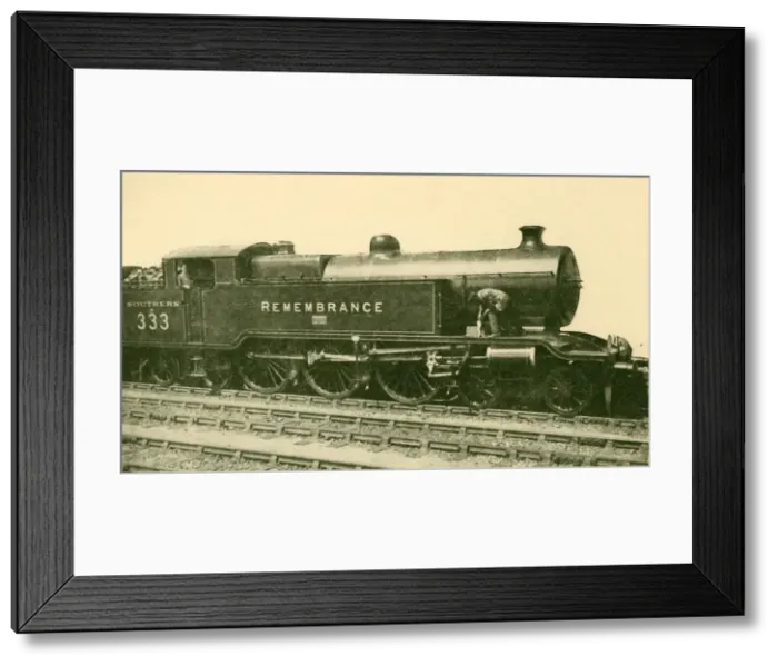 Framed Print : War Memorial Locomotive, Remembrance, Brighton Section, Southern Railway, 1930 Framed Print : War Memorial Locomotive, Remembrance, Brighton Section, Southern Railway, 1930