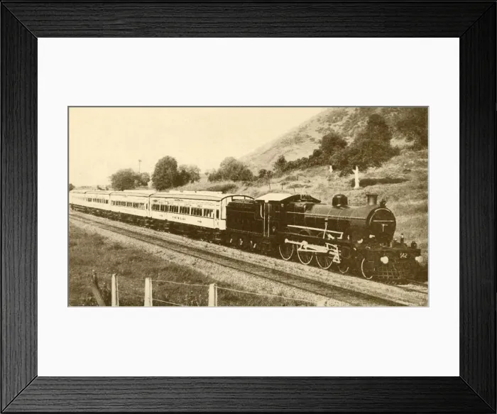 Framed Print : Express Train, Bombay, Baroda and Central India Railway, 1930. Creator: Unknown Framed Print : Express Train, Bombay, Baroda and Central India Railway, 1930. Creator: Unknown