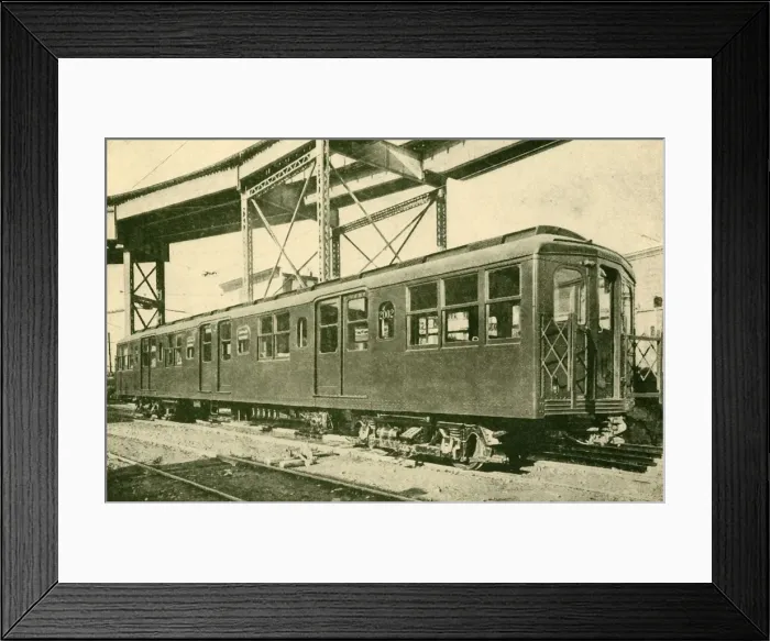 Framed Print : A Steel Car, New York Underground and Elevated Electric Railways, 1930. Creator: Unknown Framed Print : A Steel Car, New York Underground and Elevated Electric Railways, 1930. Creator: Unknown