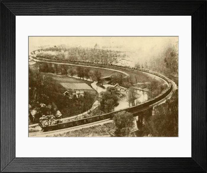 Framed Print : A Gigantic Goods Train of Fifty-Four Vans Drawn By One Engine, Chicago and North West Railway Framed Print : A Gigantic Goods Train of Fifty-Four Vans Drawn By One Engine, Chicago and North West Railway