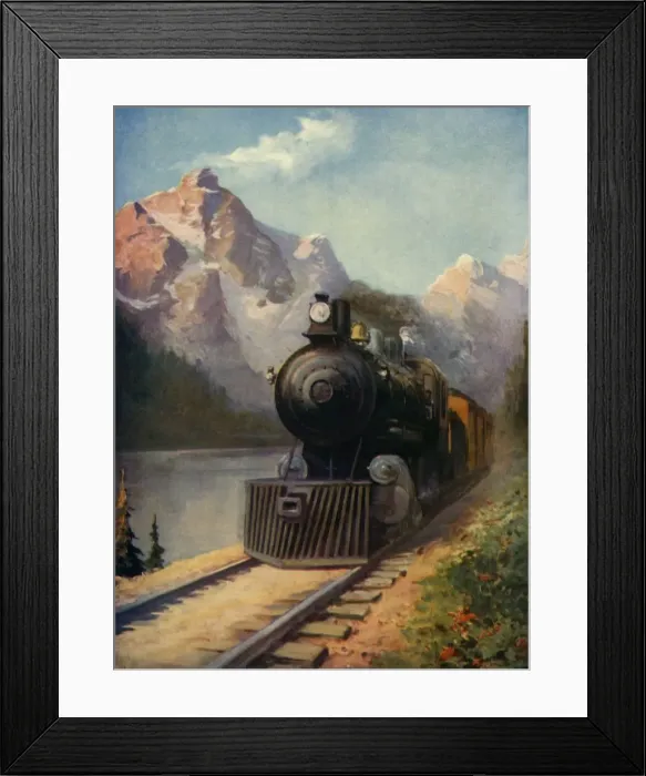 Framed Print : A Canadian Pacific Transcontinental Express, 1930. Creator: Unknown Framed Print : A Canadian Pacific Transcontinental Express, 1930. Creator: Unknown