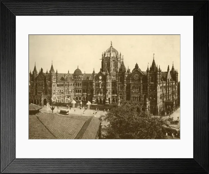 Framed Print : Victoria Station, Bombay, 1930. Creator: Unknown Framed Print : Victoria Station, Bombay, 1930. Creator: Unknown