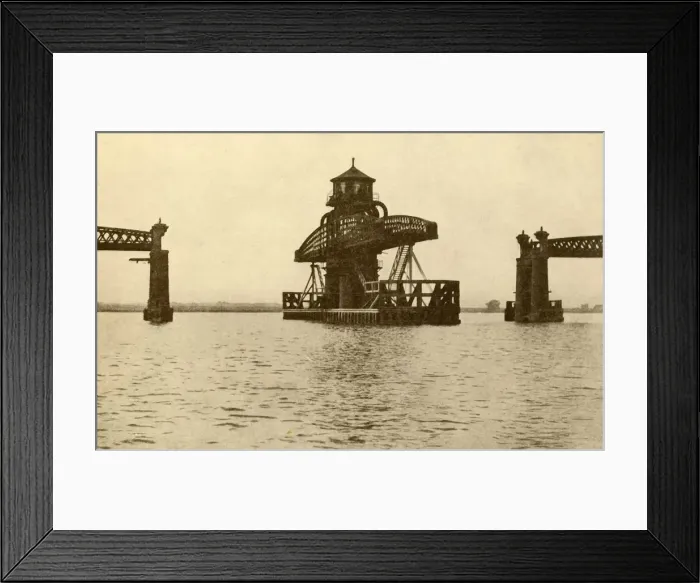 Framed Print : Alloa Swing Bridge, 1930. Creator: Unknown Framed Print : Alloa Swing Bridge, 1930. Creator: Unknown